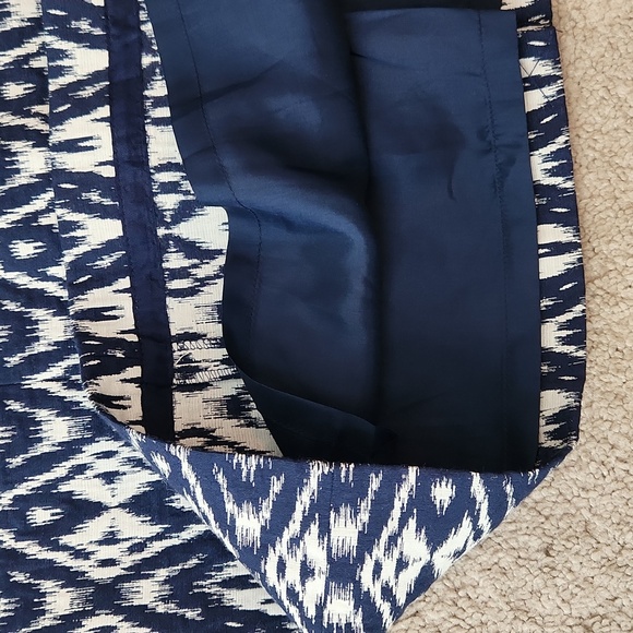 Banana Republic Ikat navy and white strapless dress NWOT - Picture 9 of 15